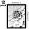 Americanflat Gallery Wall Picture Frames - Set of 12 - Picture Frame Set for Wall Collage - Plexiglass Cover - Hanging Hardware - Includes Easel - Black